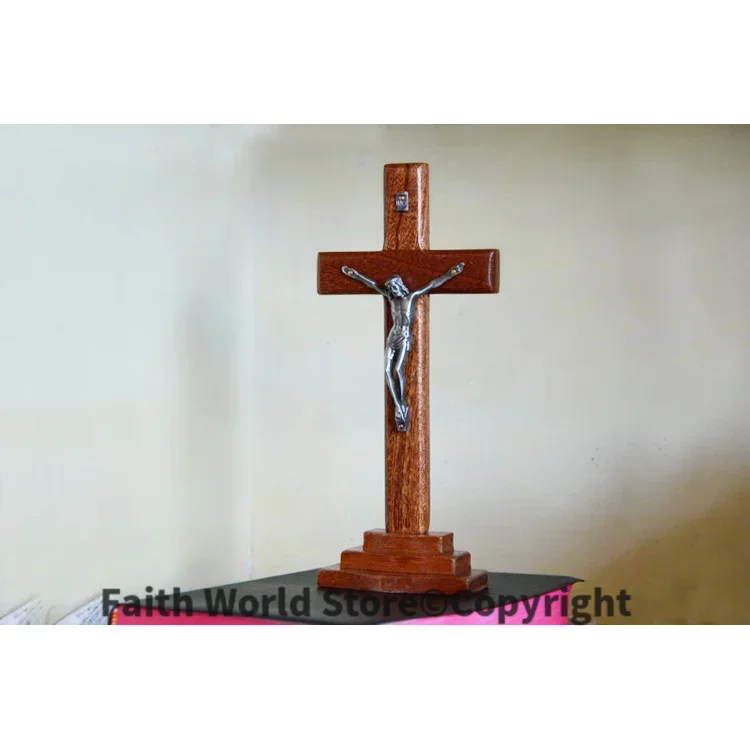 GOOD # 23 CM # Christianism Catholicism Jesus Christ on Cross Crucifixion Home Religious Praying art holy statue