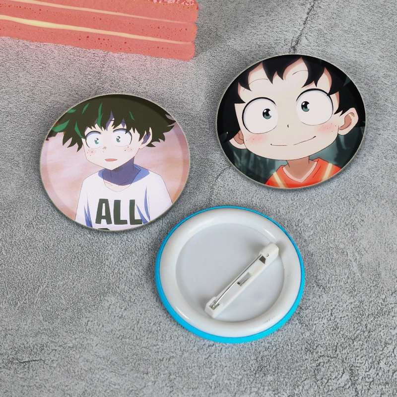 Fans Collecties Anime My Hero Academia Broches Midoriya Izuku/Bakugou Katsuki/Todoroki Shoto Rugzak Badge Cartoon Reversspelden