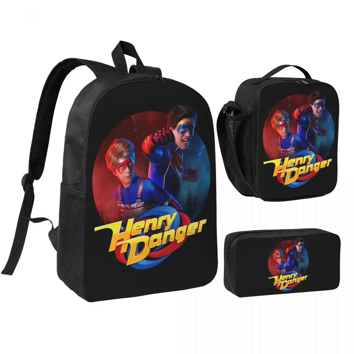 

Henry Danger Romanticism Unisex Fuseli Backpack Boys Girls BookBag School Bag Shoulder Bags 3ps Insulated Lunch Bag Pencil Case
