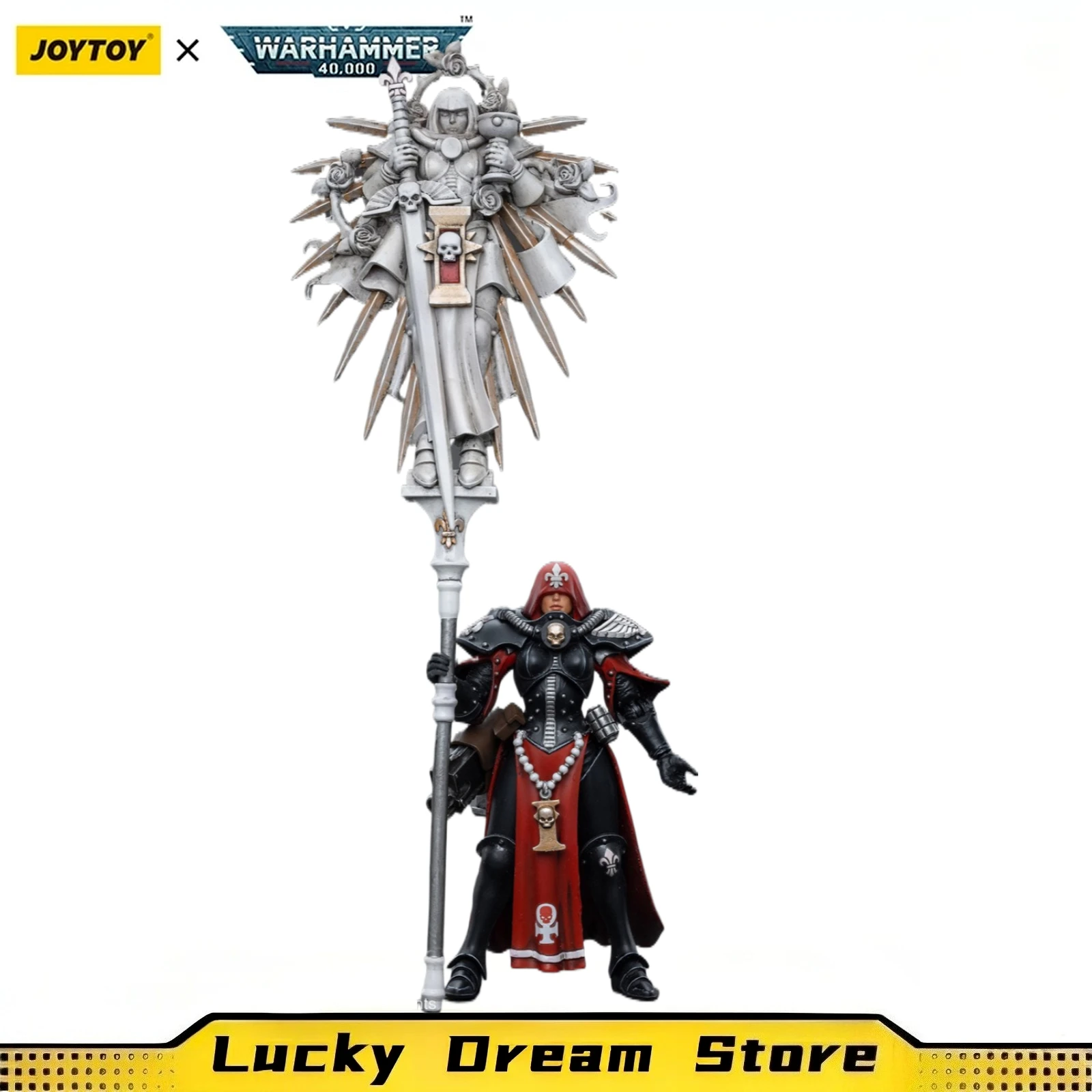 【JOYTOY】1/18 Figura de acción Warhammer 40K Adepta Sororitas Imagifier Hermana Saelon Modelo de juguete