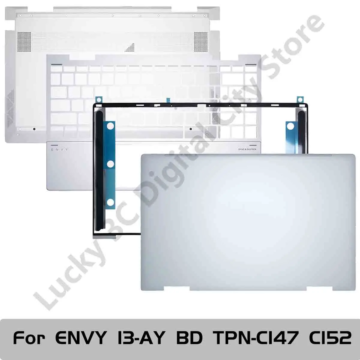 

New Laptop Cover For HP ENVY X360 13-AY BD TPN-C147 C152 M94498-001 LCD Back Cover Screen Bezel Palmrest Bottom Case ABCD Shell