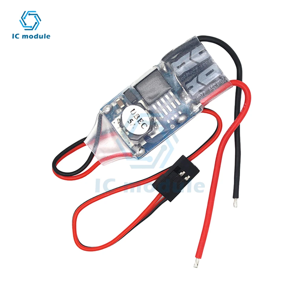 5V 3A 5A 7A 15A External UBEC Voltage Regulator Anti-interference Support 2S-12S Receiver Power Supply for RC Airplane Aircraft