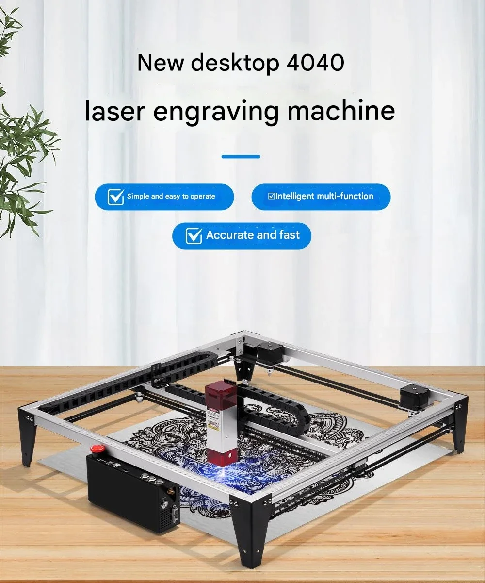 4040Pro CN Engraving Milling Machine 5.5W/10W Upgrade GRBL Control Cutting on Leather Acrylic Wood Stone Paper Rubber