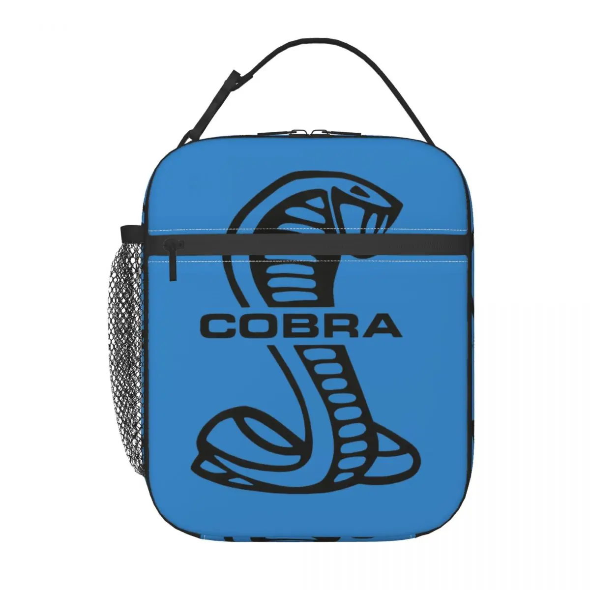 Cobra Snake Animals Insulated Lunch Bag Reusable Portable Lunch Box Keep Warm Cool Tote Bag with Pocket for Work