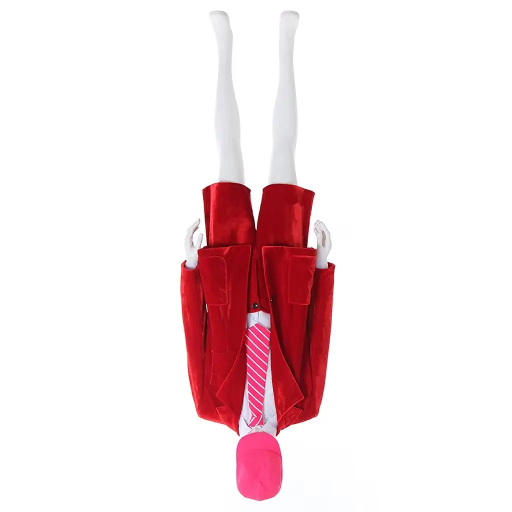 Superstar Rock Band Angus Young School Boy Costume For Men Fancy Red Velvet Jacket Shorts Shirt Full Set Musical Stage Gown