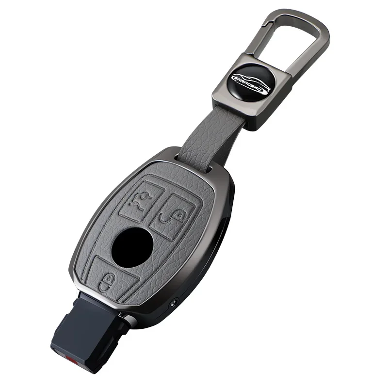 Zinc alloy 2/3 button car key protective cover, suitable for Mercedes-Benz A B G R GLA GLK W176 W204 W251 W463 car accessories