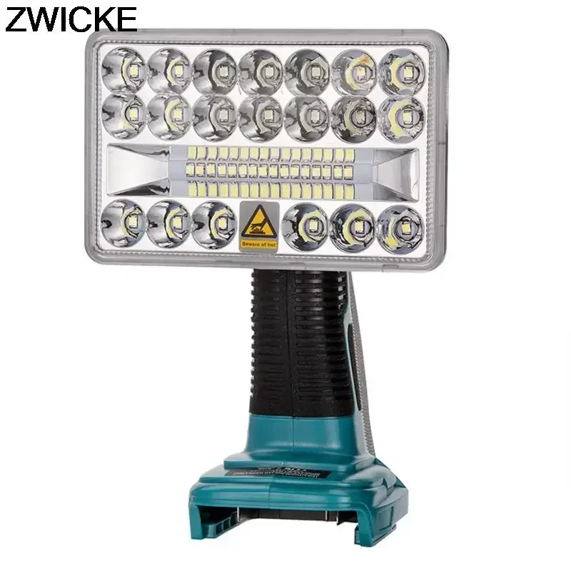 Portable Indoor/Outdoor Work Light LED Light Suitable for Bosch 18V Lithium-ion Battery BAT618 BAT609G Outdoor Lighting with USB