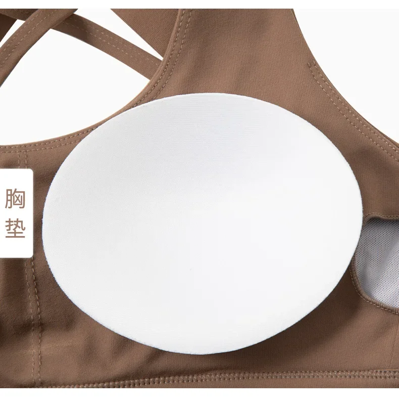 Top de sutiã de verão sólido para mulheres, Roupa interior de ioga, Sutiã esportivo feminino, Absorvente de choque, Colete de fitness extragrande, Regata de ginástica