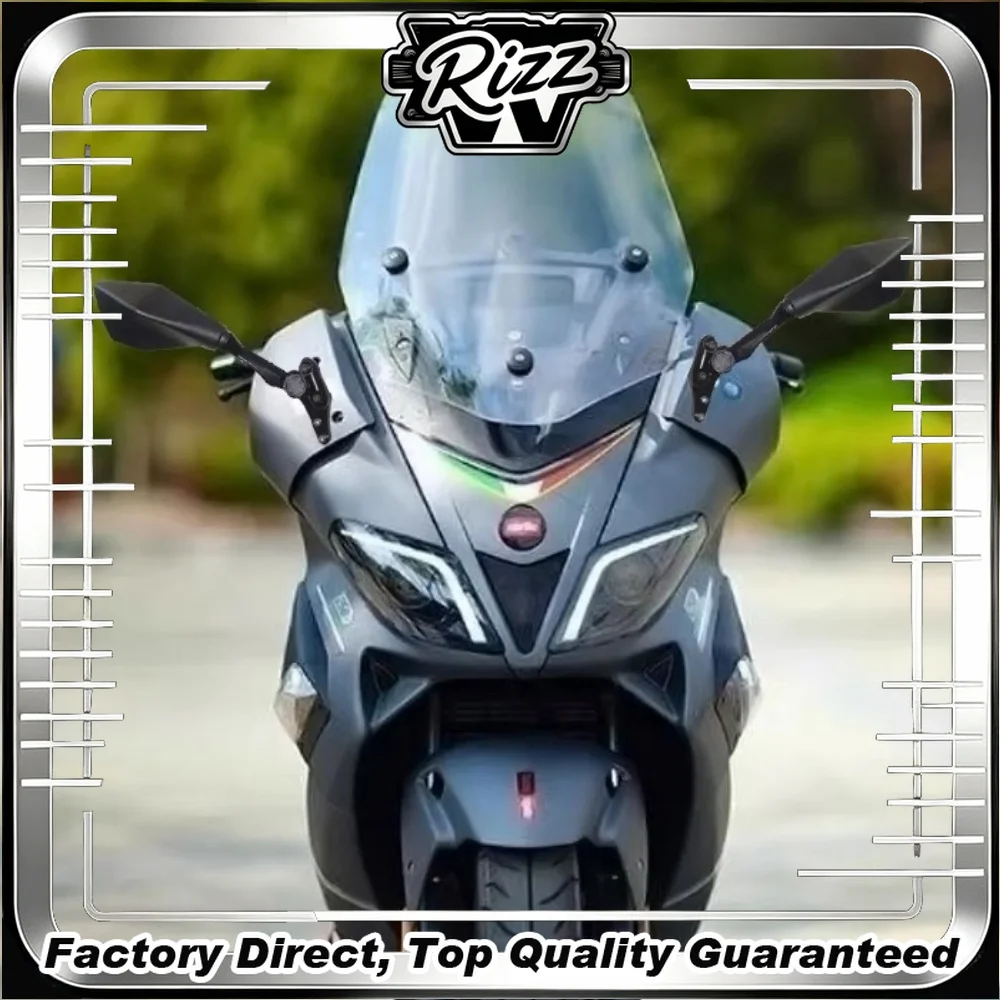 For Aprilia SR Max 250/300, the rearview mirror and the sideview mirror are moved forward Direct replacement design