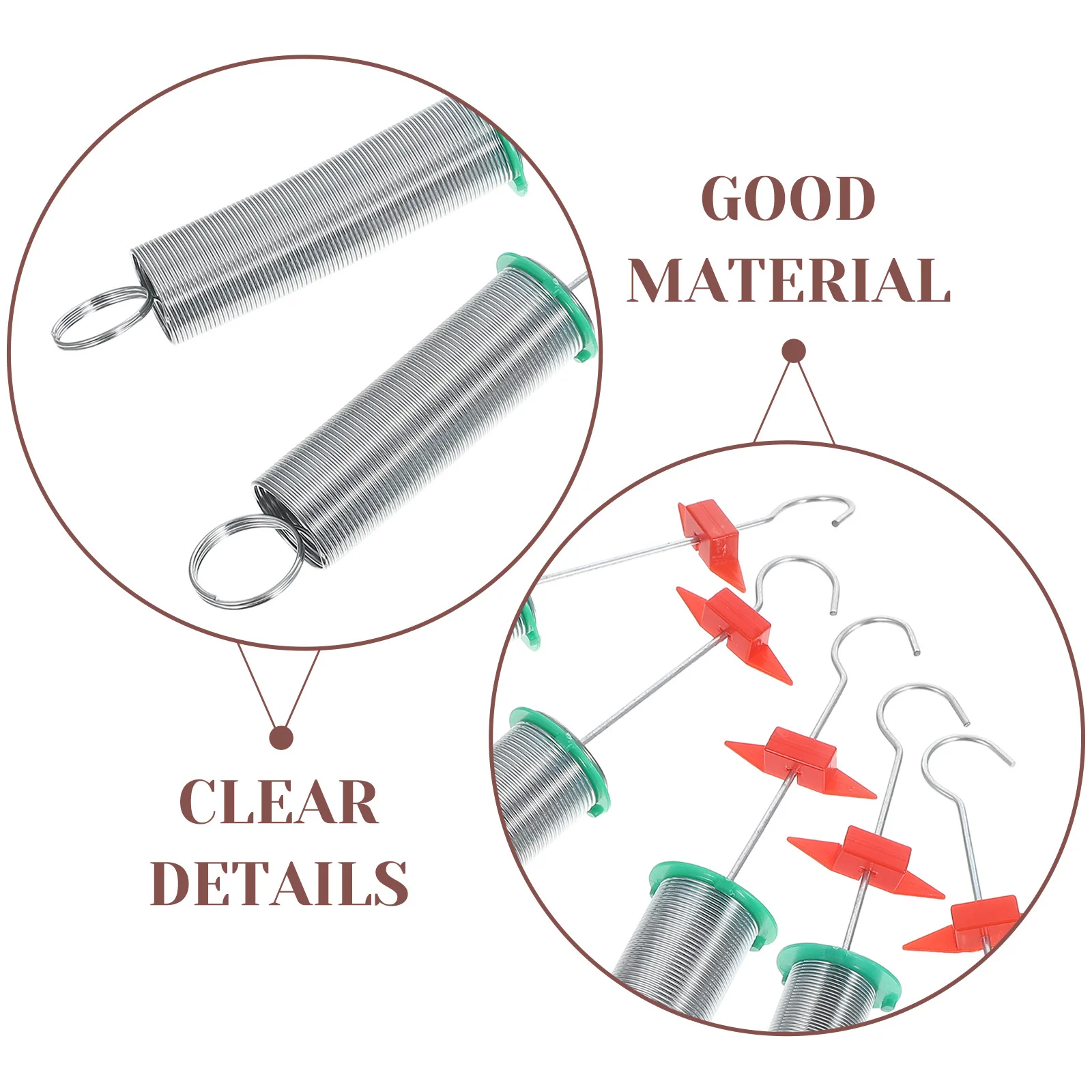 10pcs Spiral Spring Set Coil Compression Springs Kit For Physics Experiments Science Lab Equipment Teaching Tool Educational