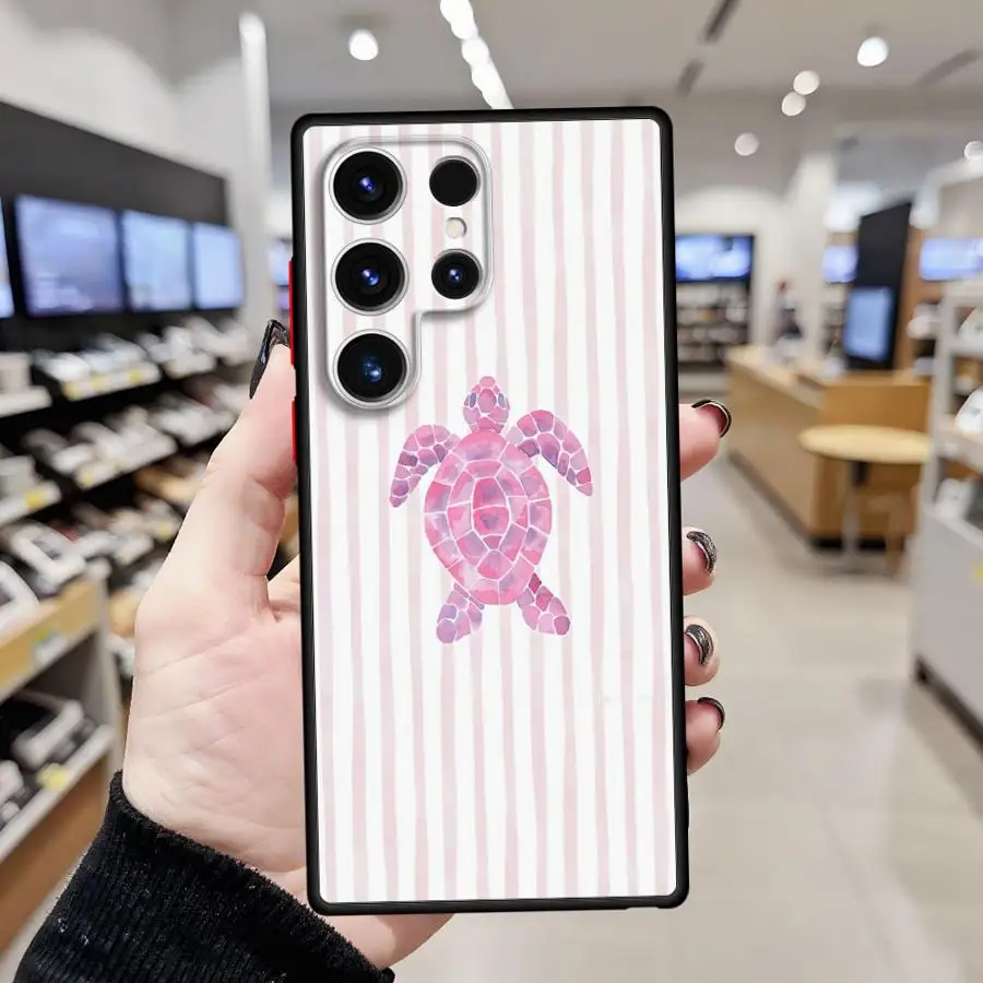 삼성 갤럭시 S20 S22 플러스 노트 20 10 S21 FE S8 S9 S23 울트라 S24 S25용 소프트 커버 케이스 해양 동물