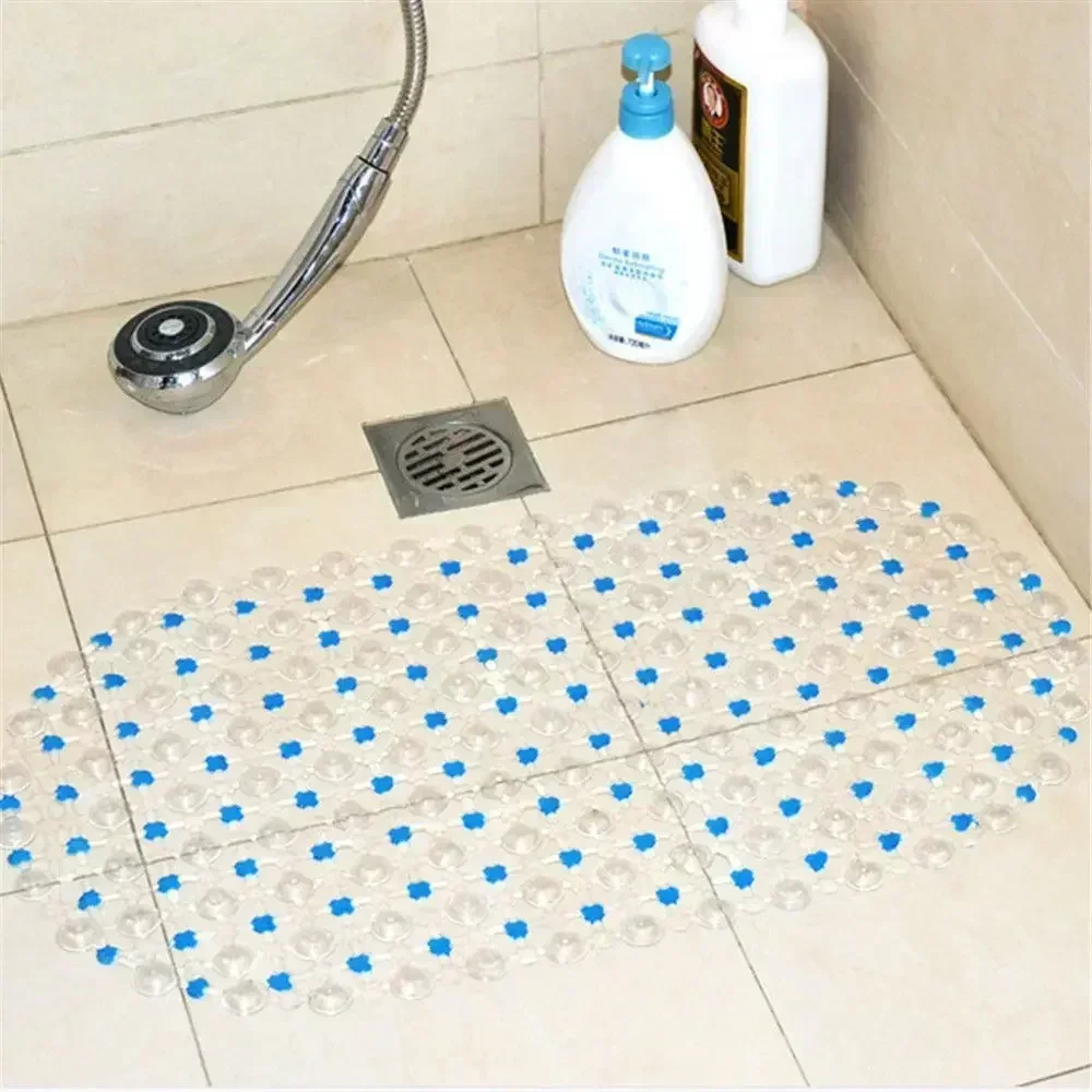 Bathroom Non-slip Mat Hollow Water Bead Shower Mat PVC Environmental Protection Bathroom Non-slip Mat