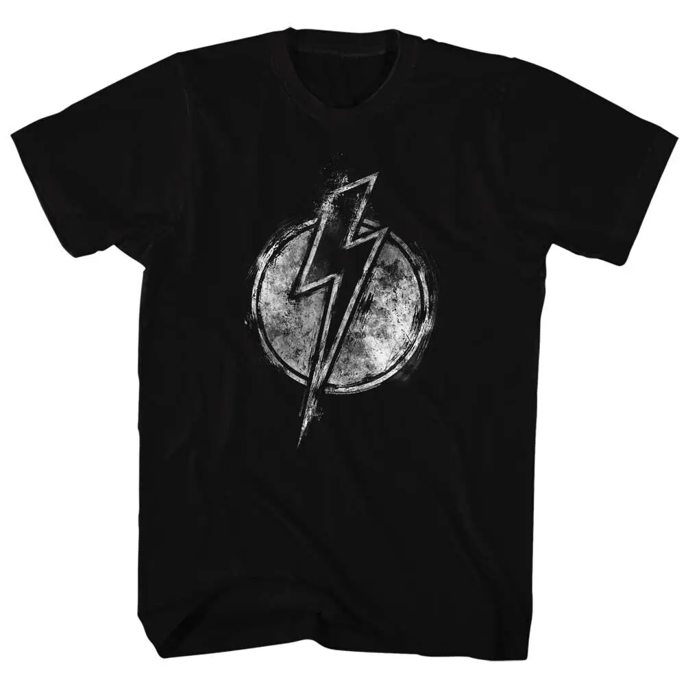 Flash Gordon Classic 80's Movie White Chalk Lightning Bolt Men's T Shirt