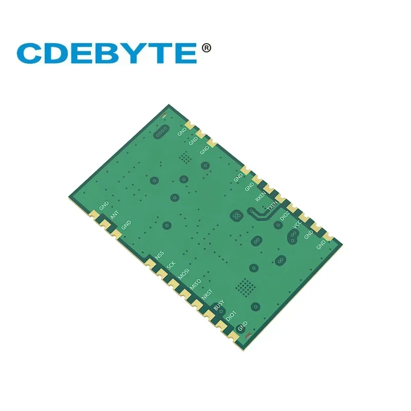 Alta precisão TCXO transmissor de dados sem fio e receptor, módulo RF, SMD, IPEX Stamp Hole, 1W, E22-400M30S, SX1268, 433MHz