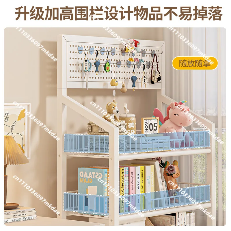 Movable floor rack, household living room, multi-layer simple combination storage rack