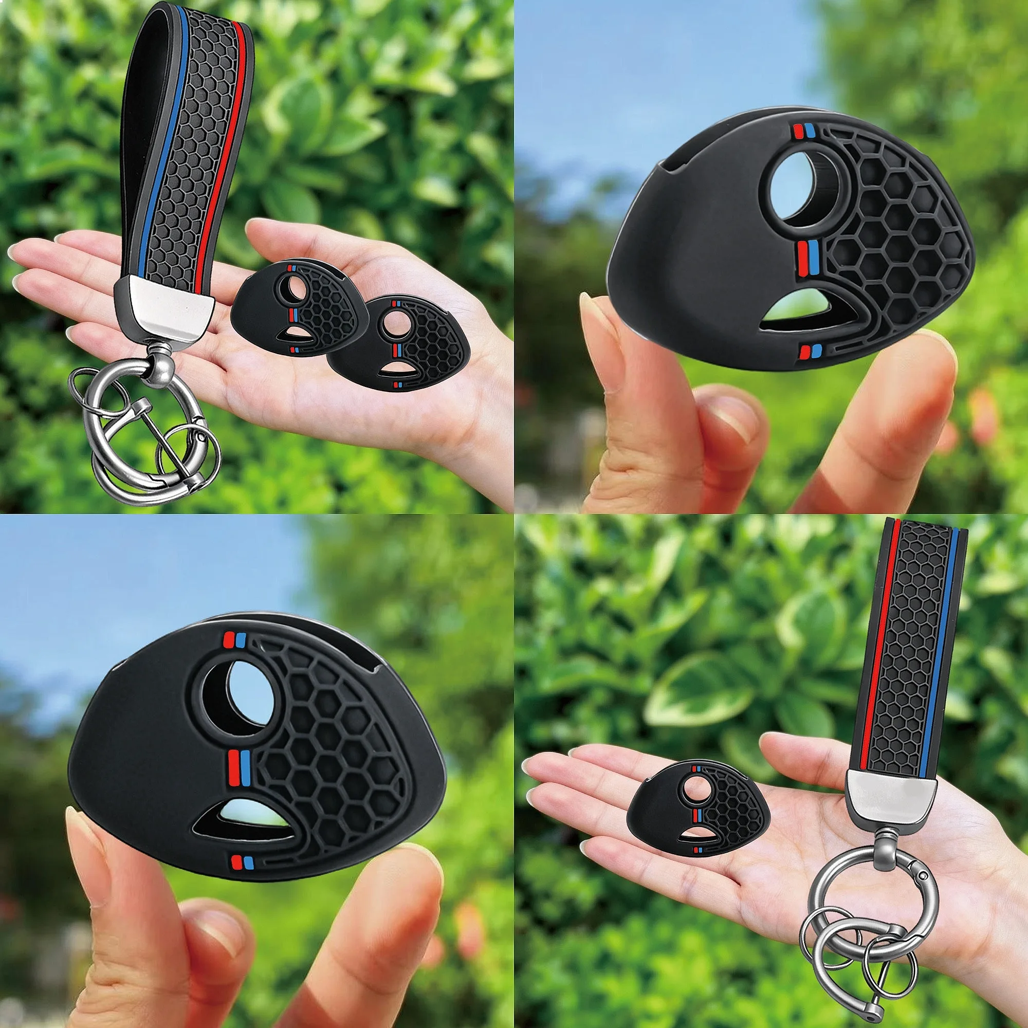 For BMW K1200R K1300R S1000RR F800GS F650GS Silicone Motorcycle Remote Key Fob Cover Shell