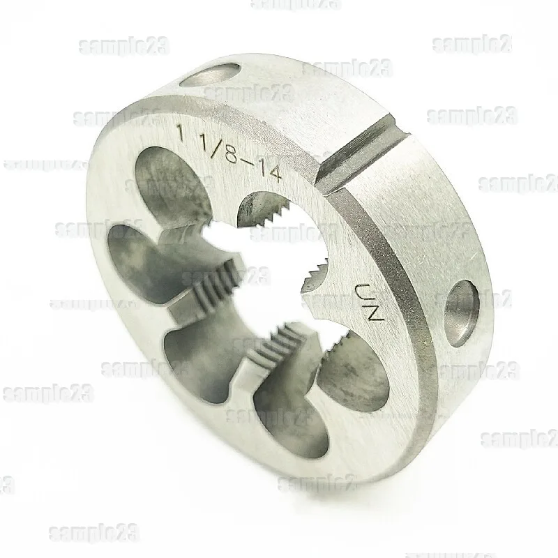 1PC 1-1/8 UNC UN UNF UNS BSW Round Threading Die, 7/8/10/12/14/16/18/20/24/32 TPI Thread Cutting Tool
