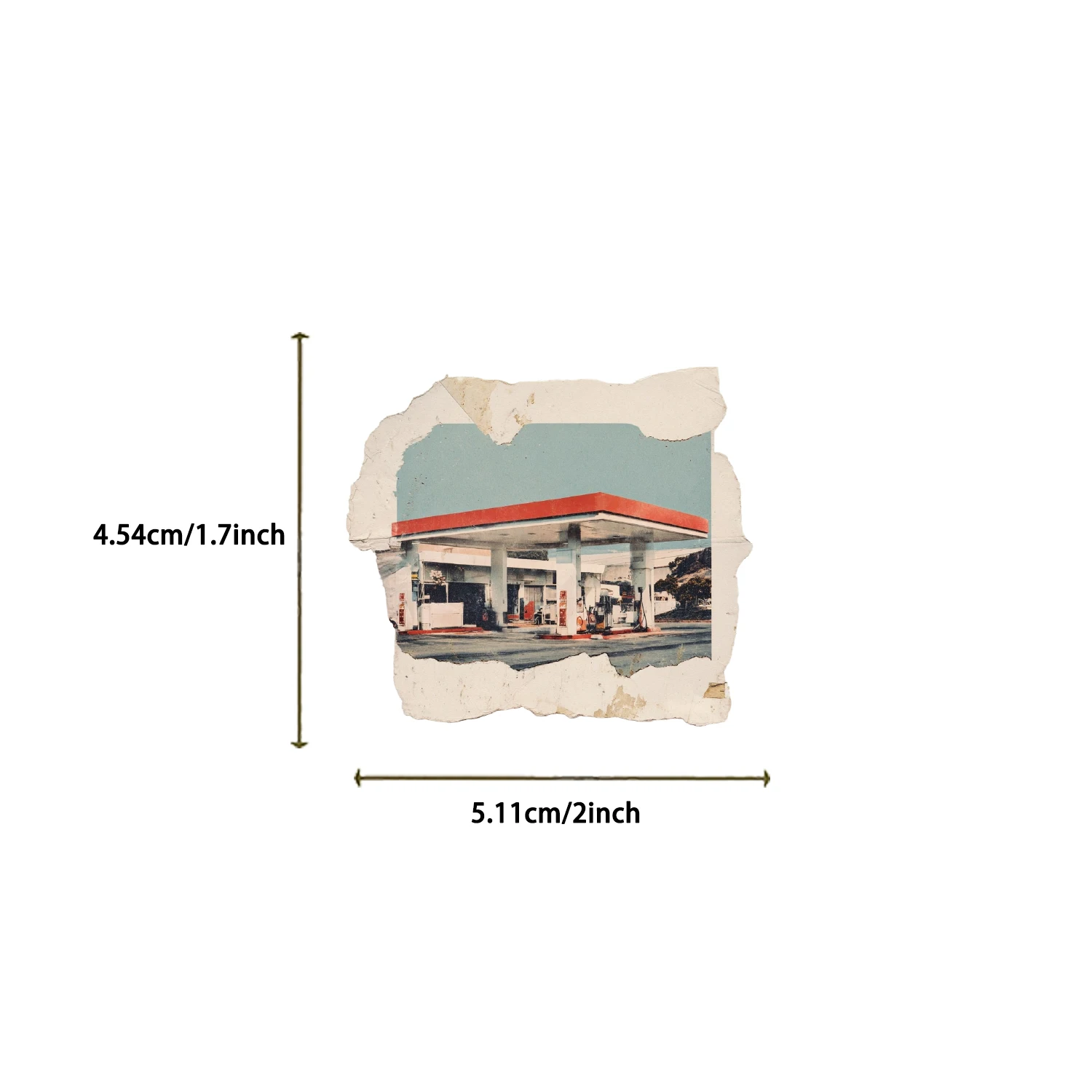 50Pcs Torn Photos Aesthetics Stickers Phone Case Skateboard Motorcycle Sticker Retro European Style Waterproof Decals