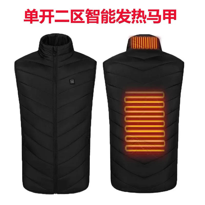 Spot Heating Vest Stand-up Collar Electric Heating Vest USB Charging Intelligent Constant Temperature Heating Suit