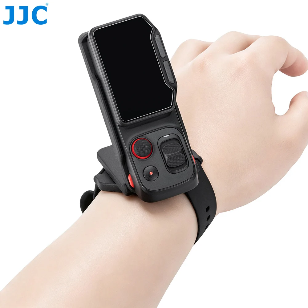 JJC Wrist Strap Mount for Insta360 Luna Ultra Touchscreen Quick Release Adjustable Wristband Bracket for POV Vlog Cycling Hiking