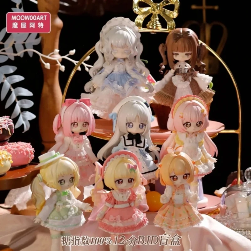 Genuine Moowooart Sugar Index 100% Bjd Blind Box 1/12 Action Figures Joint Doll Ornament Trendy Toys Mystery Box Surprise Gift