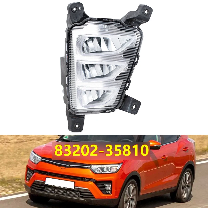 For SsangYong Tivoli Car Right Passenger Front Bumper LED DRL lights Daytime Running Light Day Light FOG Lamp 83202-35810