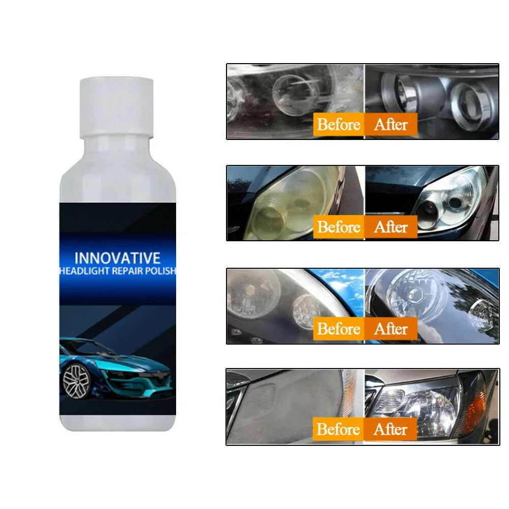 30ml Repair Fluid Polish Portable Replacement Accessories Automotive Car Cleaner Headlight Cover Len Restorer New