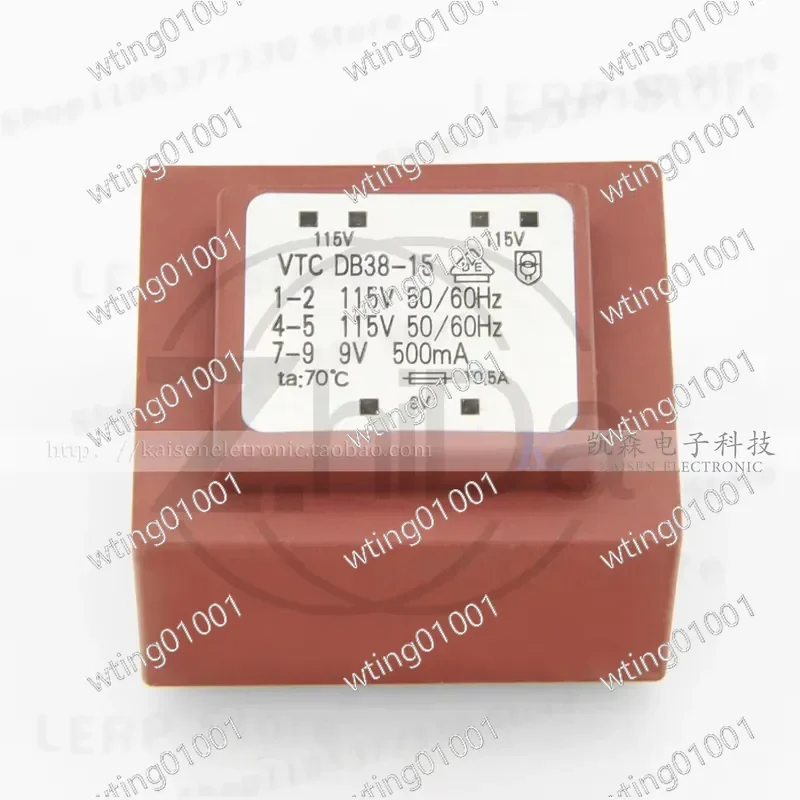 for IQAir Power Supply 115V Input Dual 9V 500mA Output Encapsulated Transformer US Plug CE Certified Replacement Part for