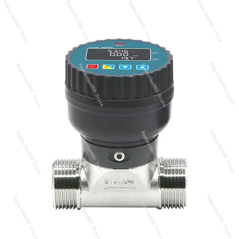 Digital Display Flowmeter Sewage Pipe Large Diameter Water Flow Stainless Steel Valve Body Acid and Alkali Resistant 485 Data