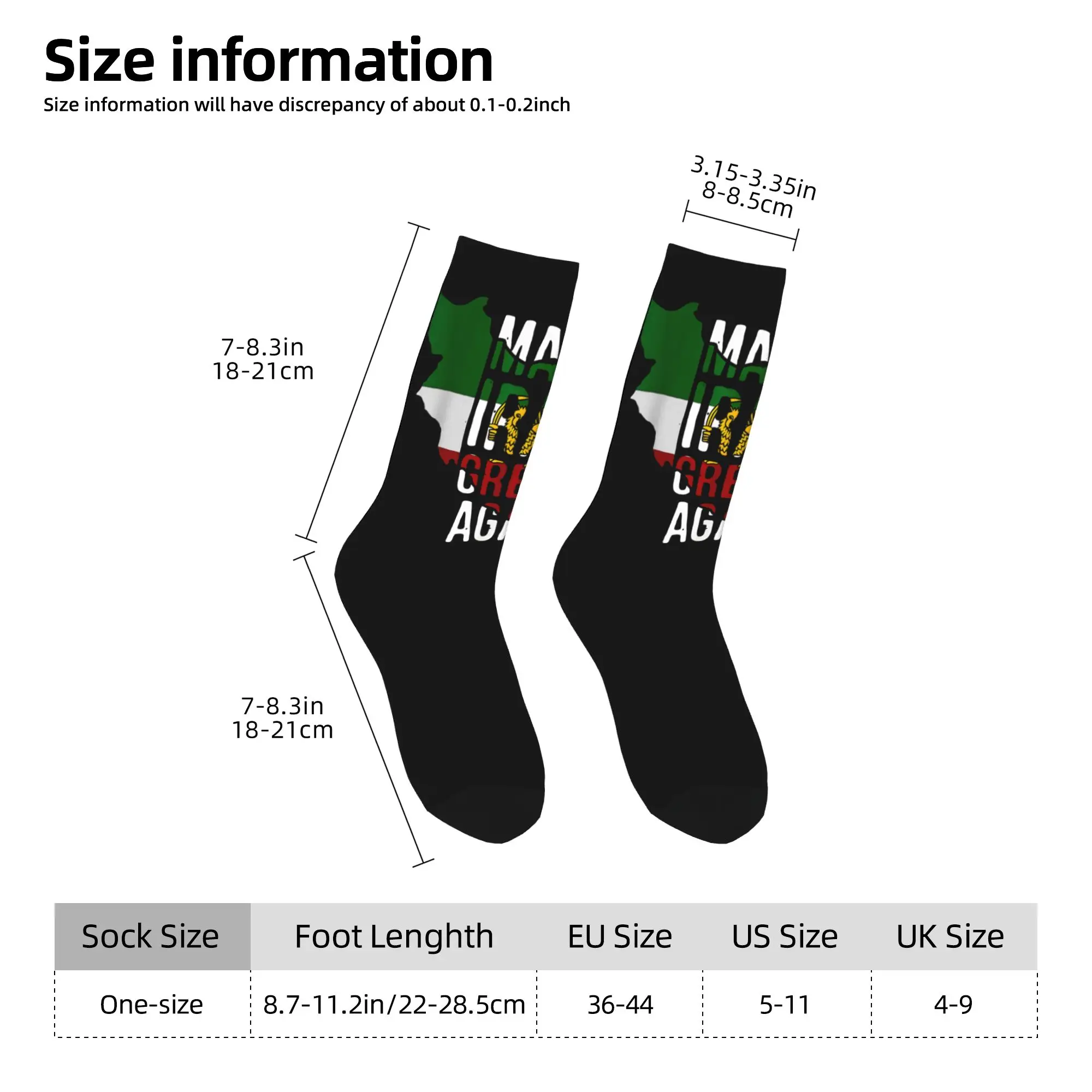 

Make Iran Great Again Shiro Khorshid Lion And Sun Emblem Socks Funny Stockings Autumn Non Slip Women Men Socks Soft Socks