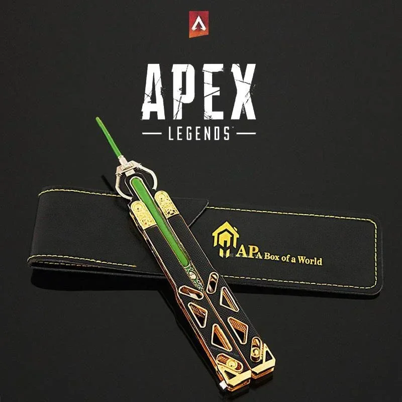 Apex legends herança octane herança borboleta faca jogo chaveiro arma katana espada samurai brinquedo armas presentes de ano novo crianças