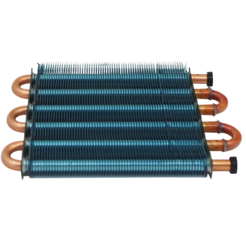 Mini condenser radiator air-cooled copper tube finned Radiator evaporator heat exchanger water cooling radiator accessories - view 5