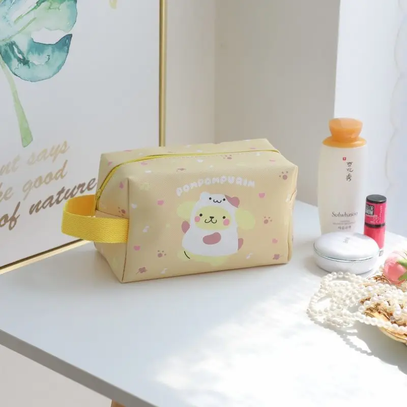 Cartoon Kulomi Leather Large Capacity Hand-Owned Makeup Bag Three-dimensional Rectangular Makeup Storage Bag Pen Bag