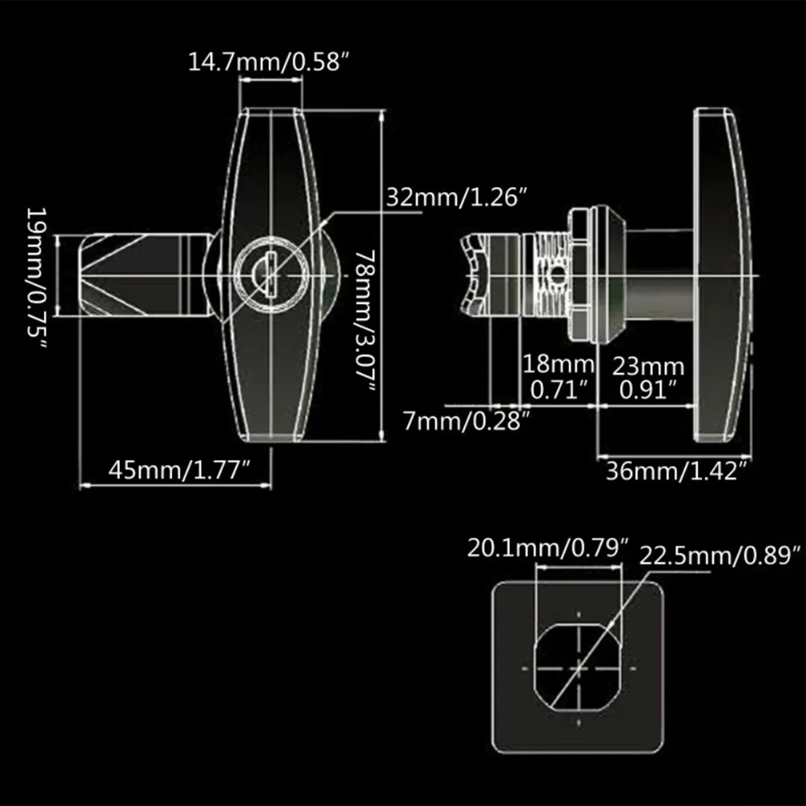 Cabinet Door Latch Caravan Door Lock Outdoor Use Harsh Environments Versatile Use Weather Resistant Long-lasting Performance