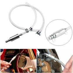 1PCS Brake Fluid Bleeder Hose with One-Way Non-Return Check Valve Auto Car Vehicle Motorcycle Brake Clutch Bleeder Hose Pipe Kit