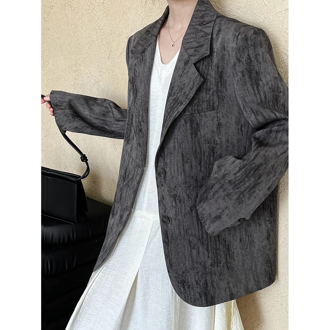 2024 donne autunno Blazer cappotto Turn Down Collar Fashion Design Blazer Feminino Casaco Feminino top per le donne vestiti