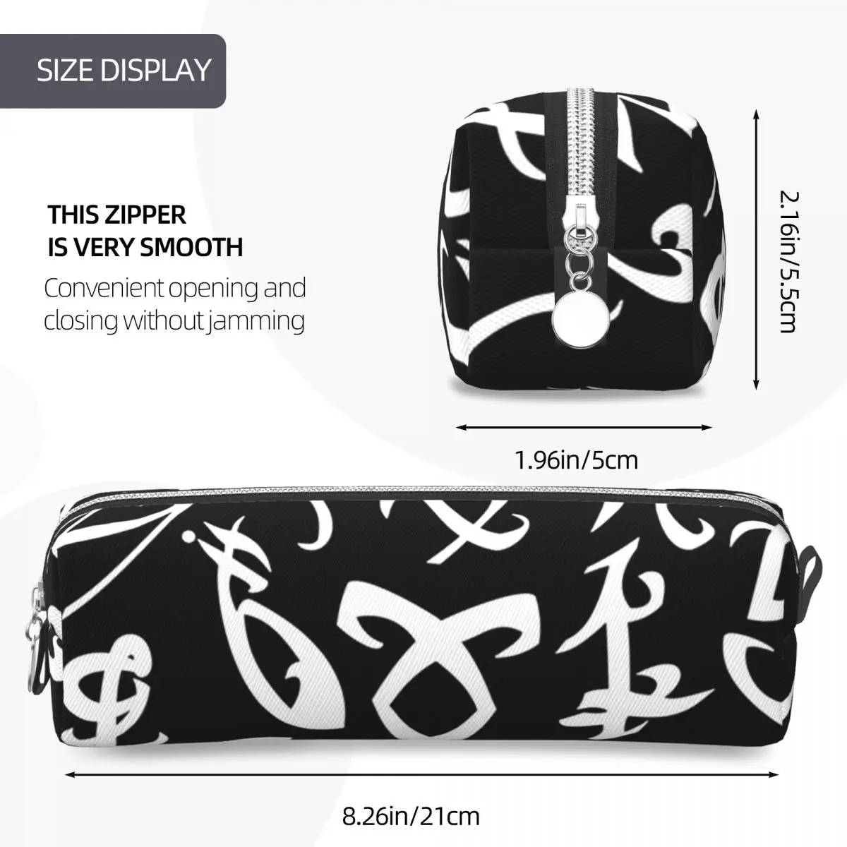 Shadowhunters, Shadowhunters Runes, Mortal Instruments Pencil Cases Pen Box Pencil Bag Large Storage Pencil Pouch Pen Holder