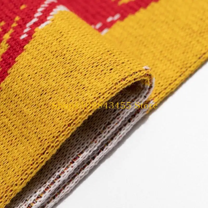 49MC Comfortable Deutschland Theme Scarf with Tassels to Show Team Spirit Sport Wear