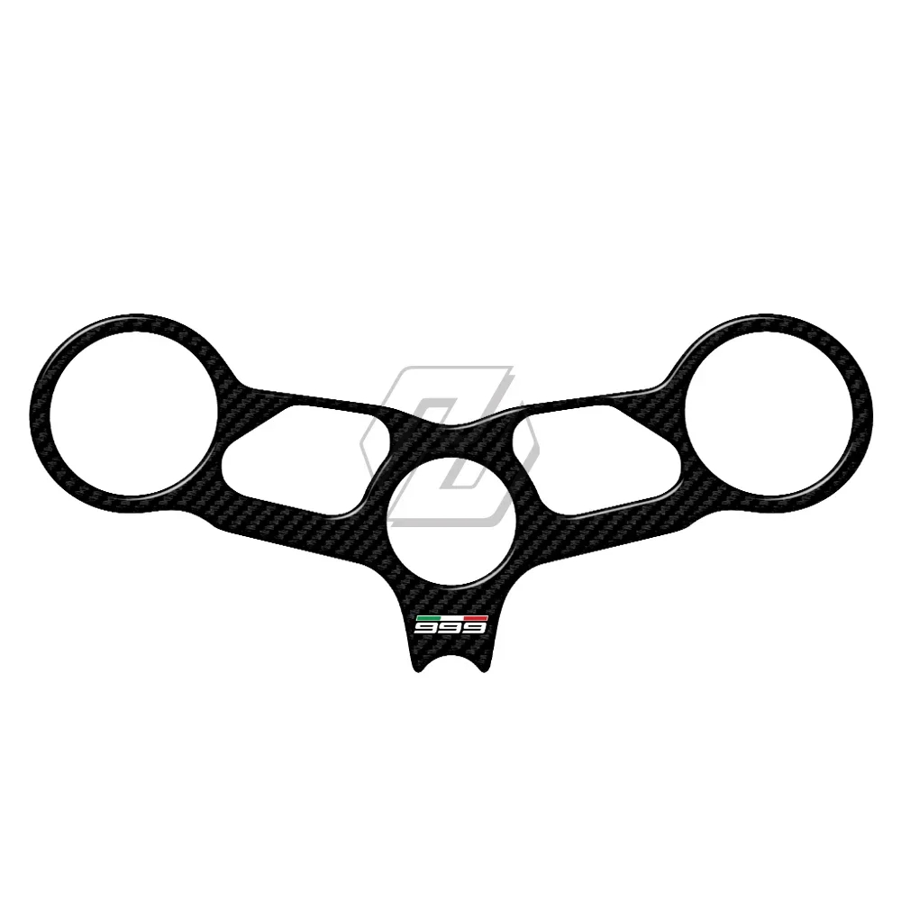 For Ducati 999 Models 3D Carbon-look Upper Triple Yoke Defender