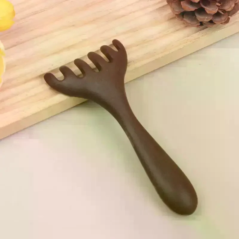 Plastic Meridian Massage Comb Body Gua Sha Tool Anti-static 6-Claw Head Massager