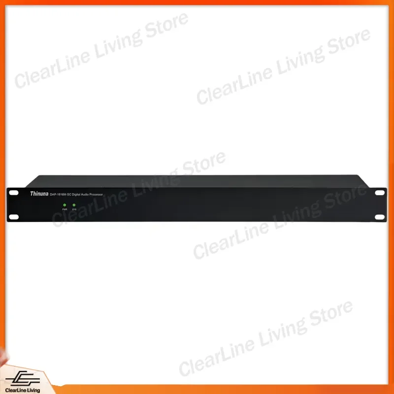 Professional 16 Channel Digital Signal Processor 16x16 Analog Input Output Audio DSP with USB Sound Card for Stage Studio PA