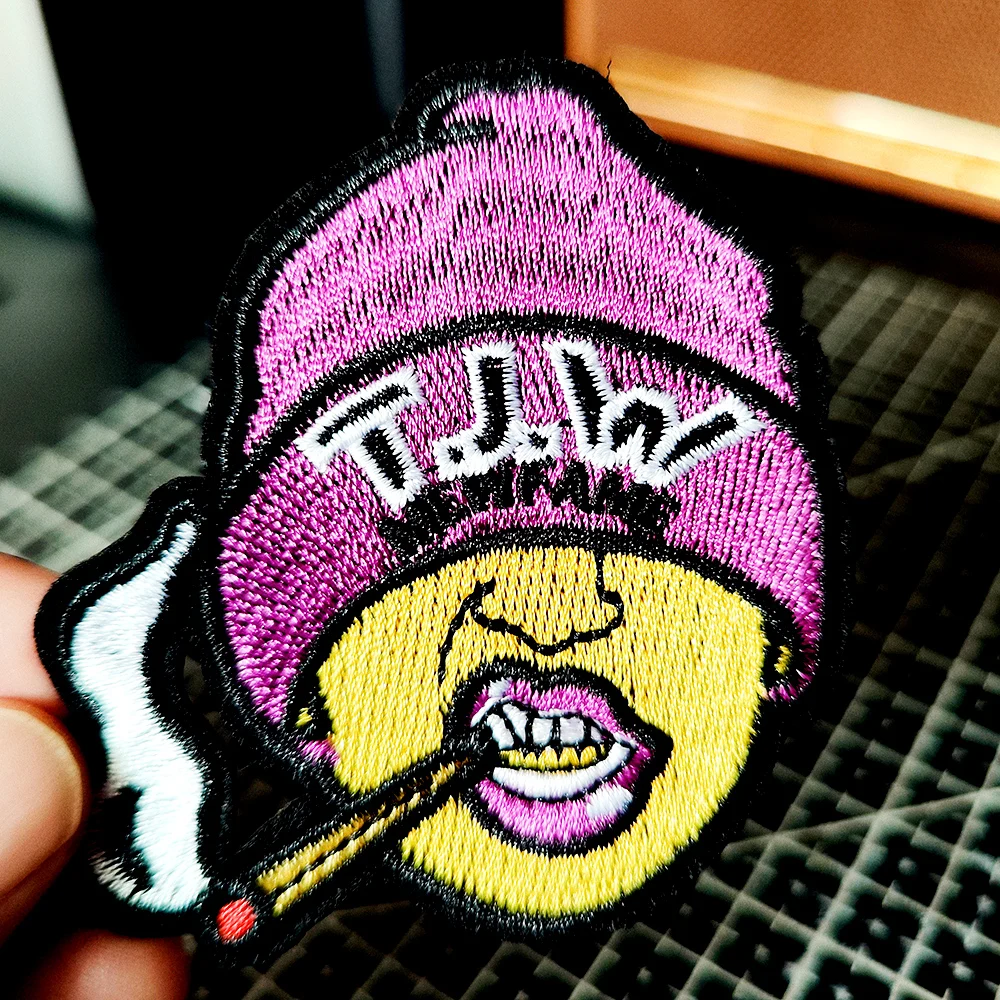 Man Patches Embroidered Patch for Cloth Garment Accessory Badges Cover Repair Hole Appliques for Clothing Parches Emblem