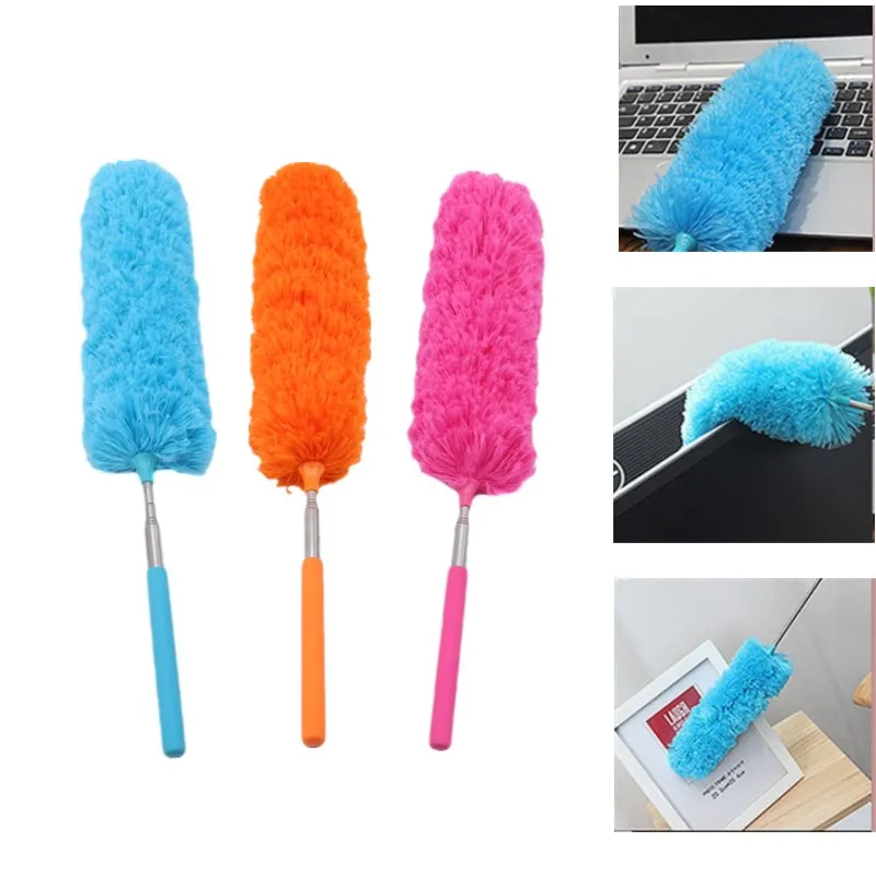 Microfiber Duster Brush Extendable Hand Dust Removal Cleaner Anti Dusting Brush Home Air-condition Feather Car Furnitur Cleaning