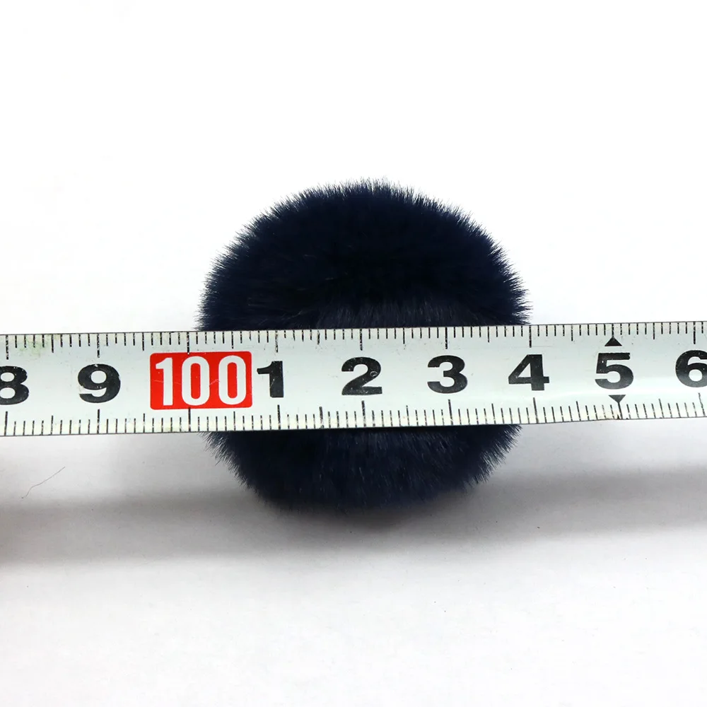 Mixed Color DIY 4-5cm Faux Rabbit Fur Pompom Artificial Fur Balls Fur Pom Pom For Hats Cap For Scarf Gloves Keychain H291