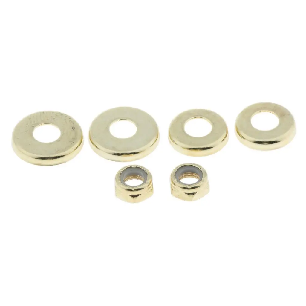 4 Pack Skateboard Bushings Washers Cup with Nuts - Standard Size - Lightweight &