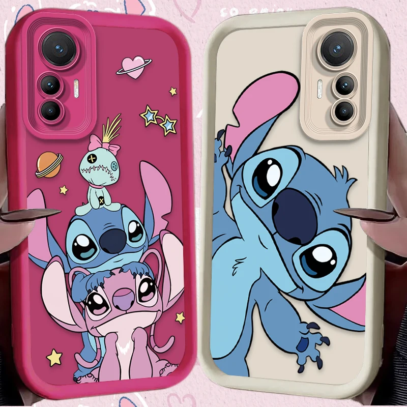素敵なディズニーのスティッチ柄カップル携帯ケース Xiaomi Poco F7 F6 F5 F4 F3 M5s C65 C75 C71 X7 X6 X5 X4 GT X3 NFC M7 M6 Pro 4G 5G対応