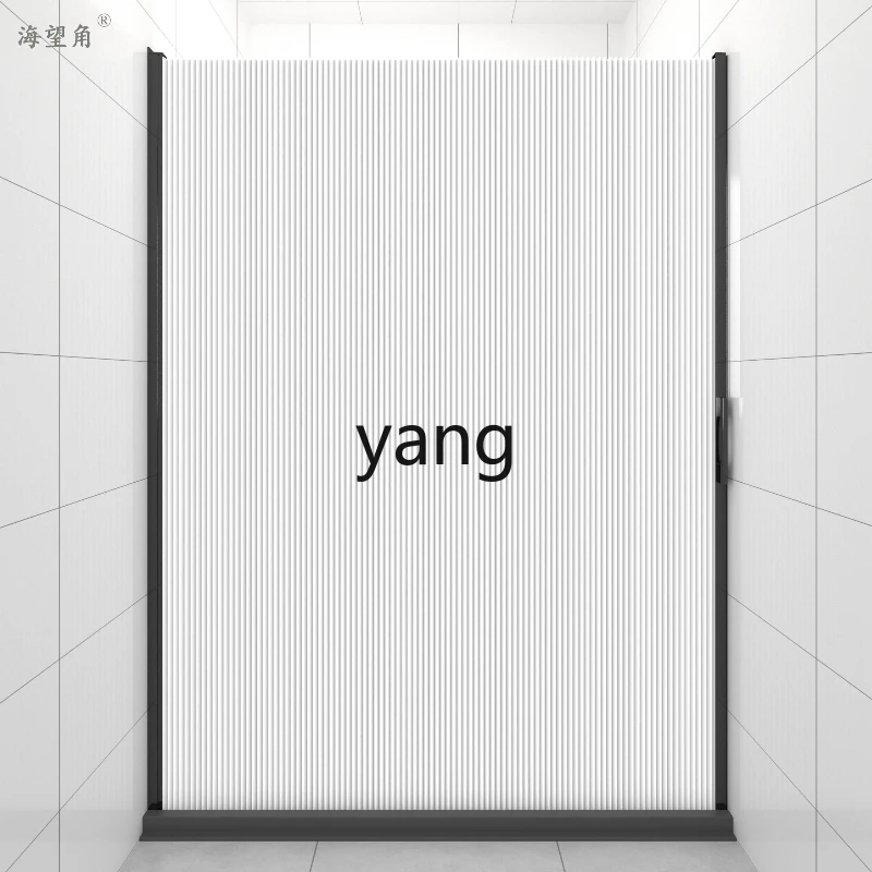 

LMM invisible shower curtain toilet bathroom shower partition free of punching