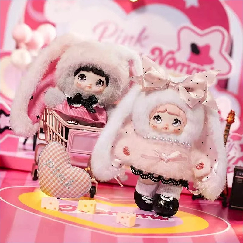 Nommi Pink Energy Series Blind Box Kawaii Vinyl Plush Dolls Decor