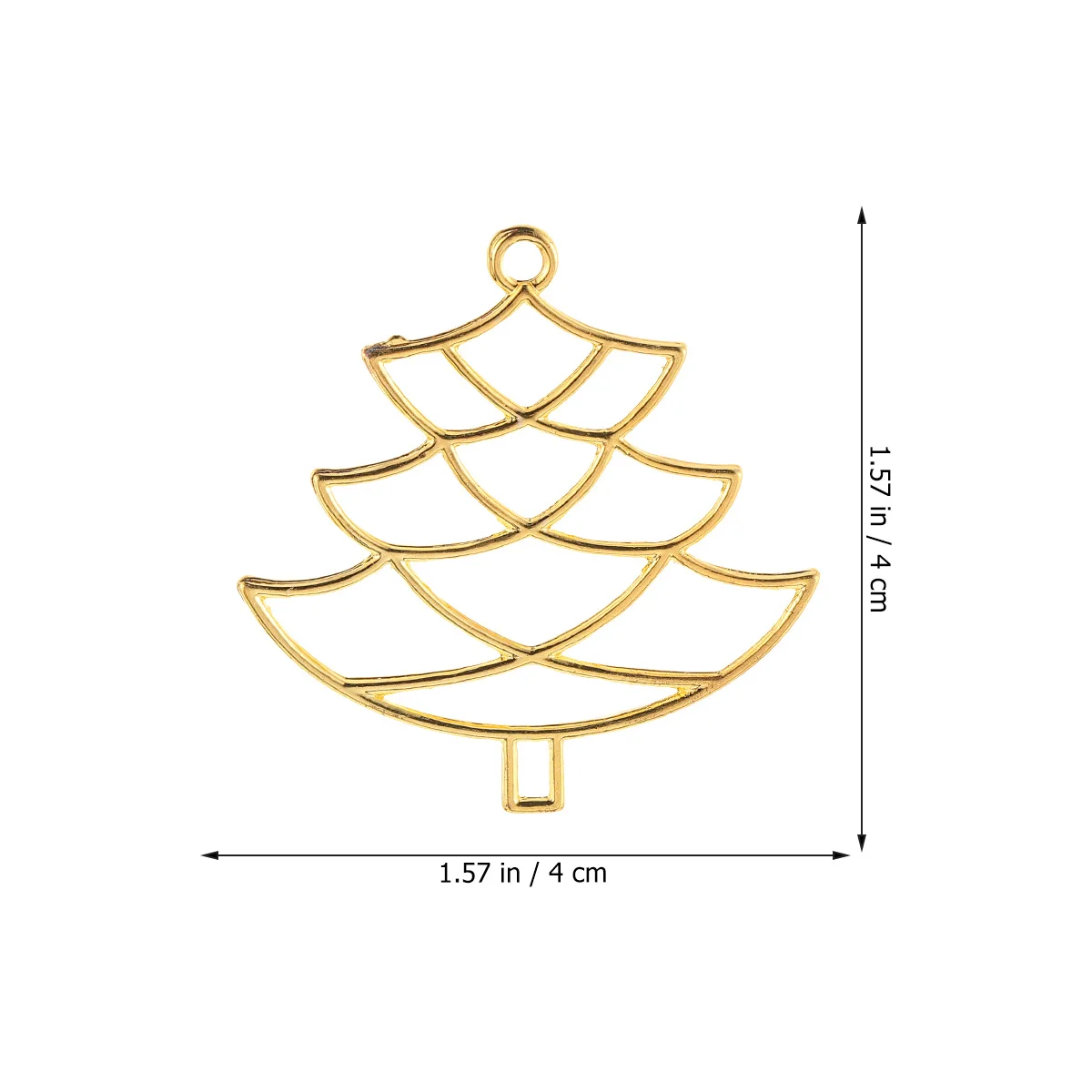 

20pcs Metal Hollow Frame Alloy Pendant Blanks Diy Jewelry Making Tool Christmas Ornament Charms Set For Xmas Crafts