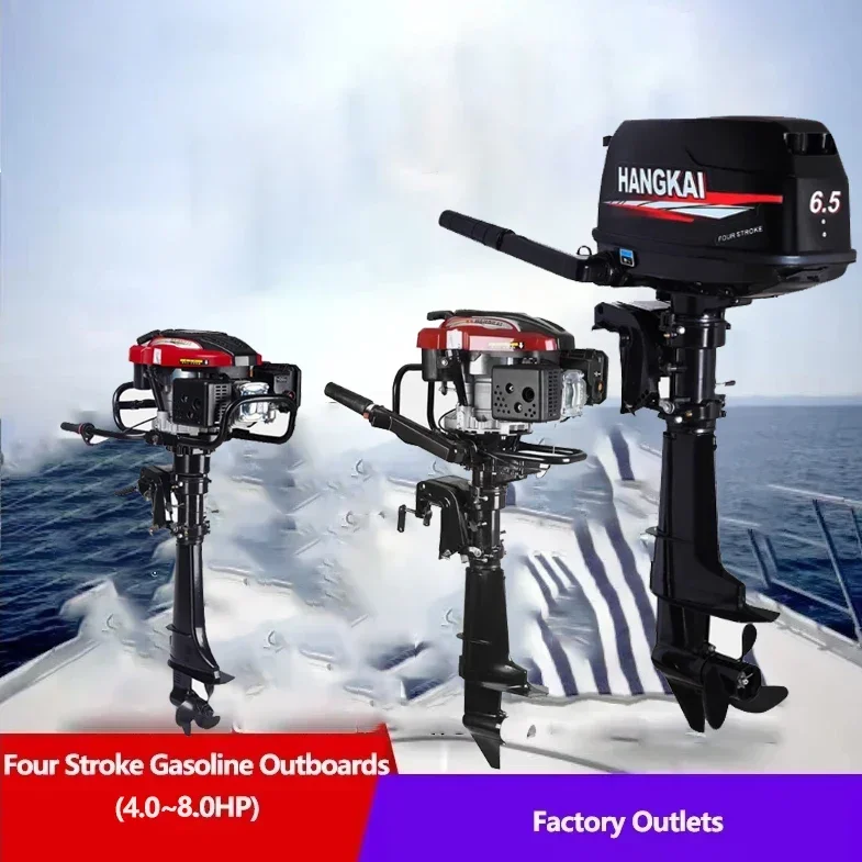 

Outlets Four Stroke Outboards 4.0HP-20.0HP Petrol Marine Motor Boat Engine for Boat Canoe Outboards Propeller